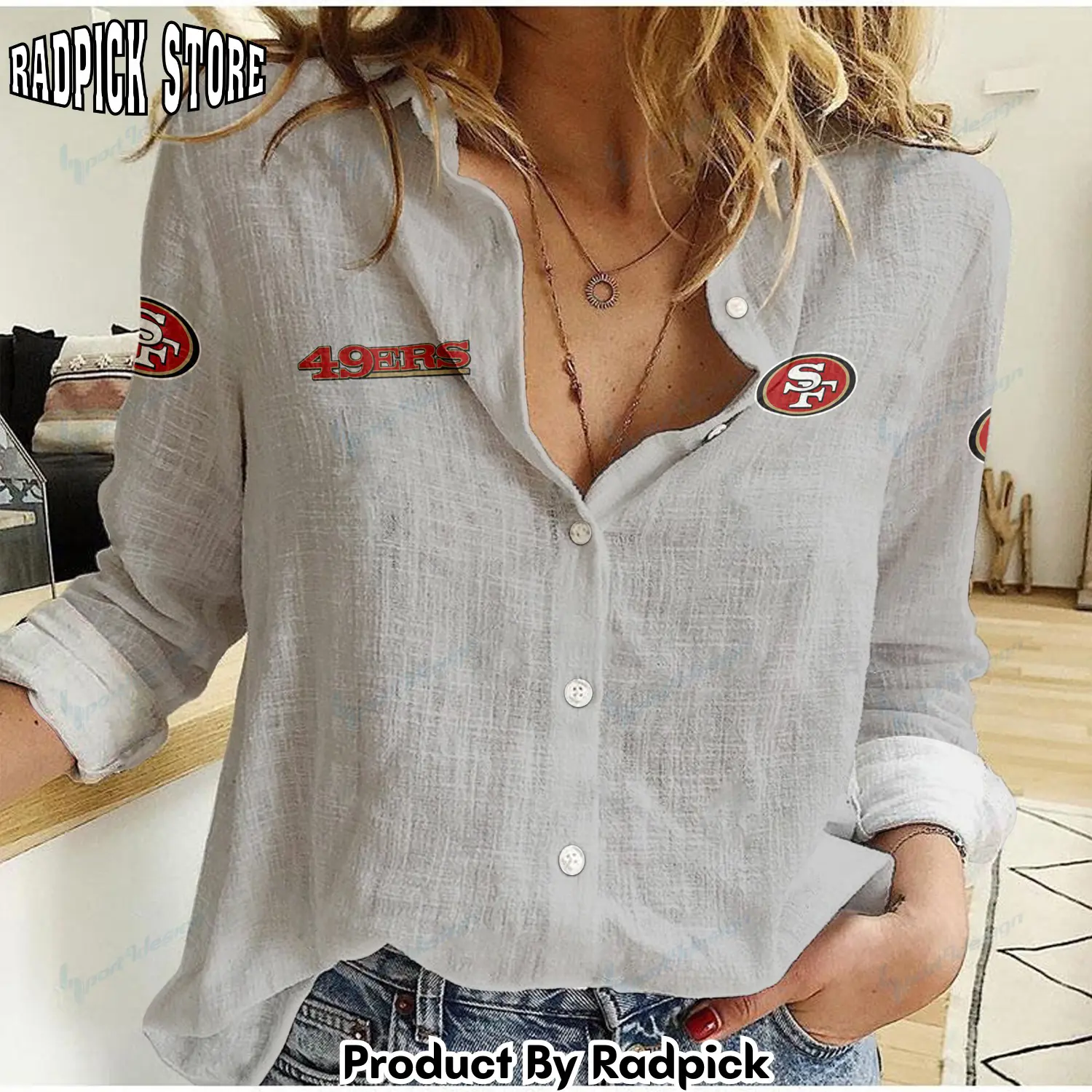 Radpick san francisco 49ers woman shirt bg rp662177